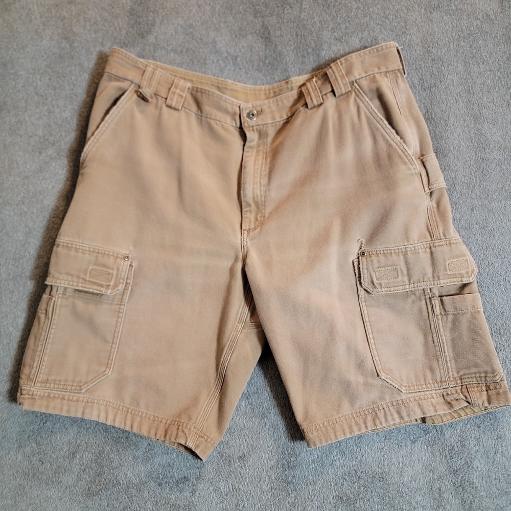 Duluth Trading Co Men's Cargo Shorts Tan Size 42 Utility Workwear Outdoors